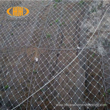 wire rope mesh,hot dip galvanized rockfall mesh